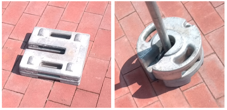 フロアスタンドに使える重り